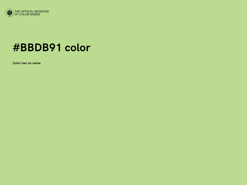 #BBDB91 color image
