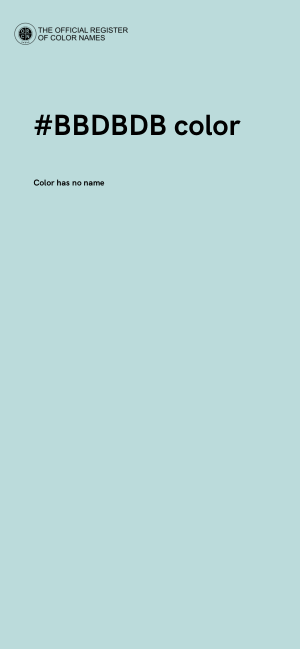 #BBDBDB color image