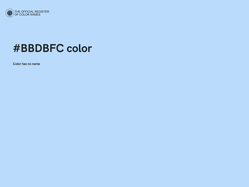 #BBDBFC color image