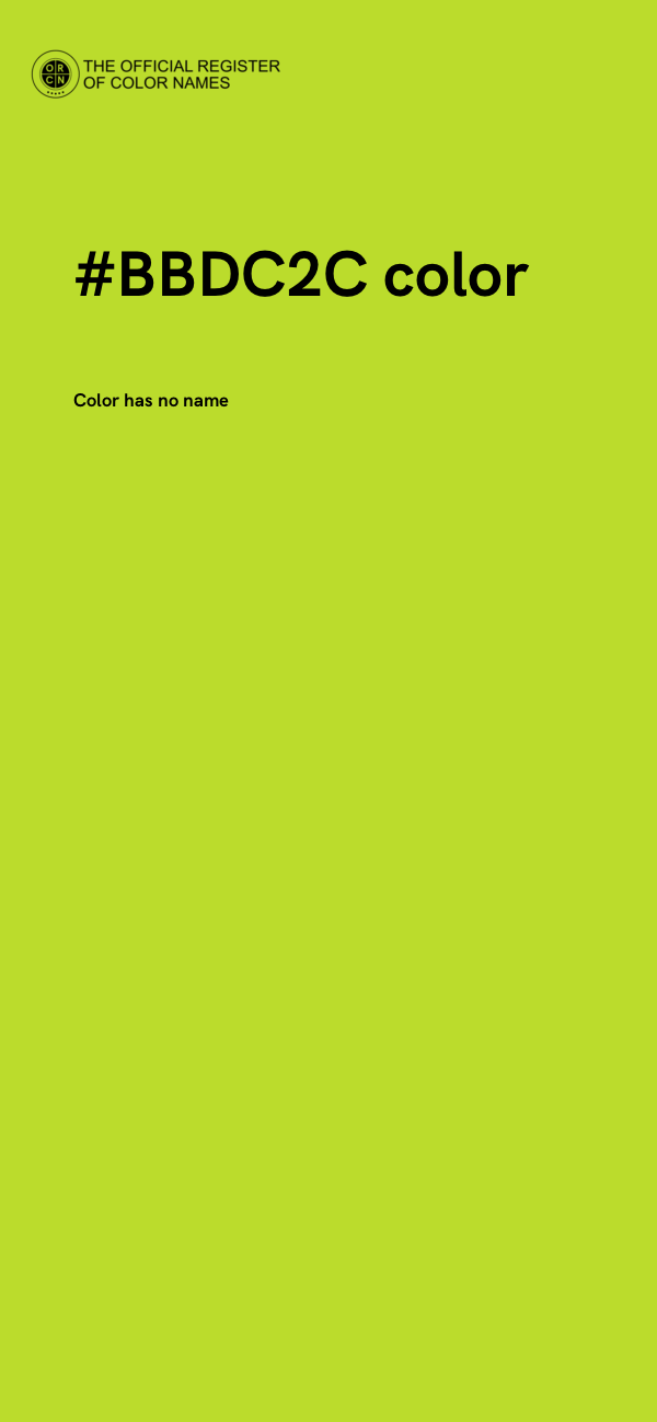 #BBDC2C color image