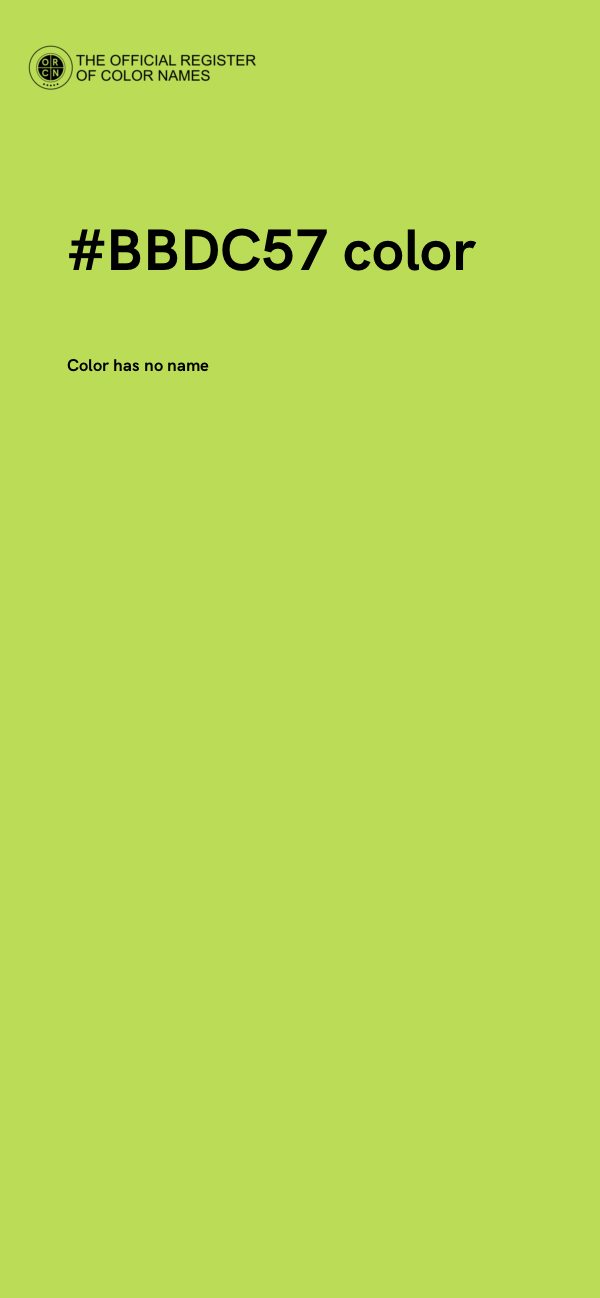 #BBDC57 color image