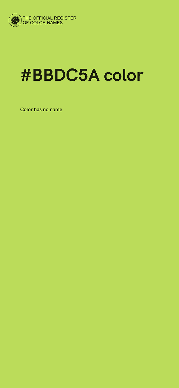 #BBDC5A color image