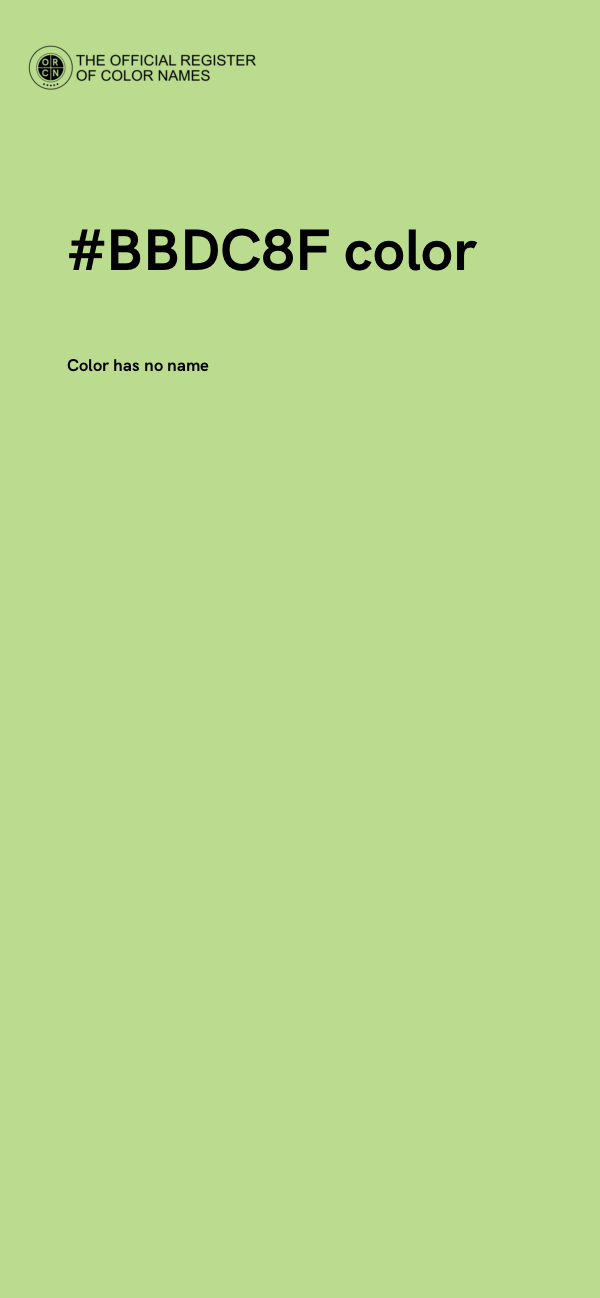 #BBDC8F color image