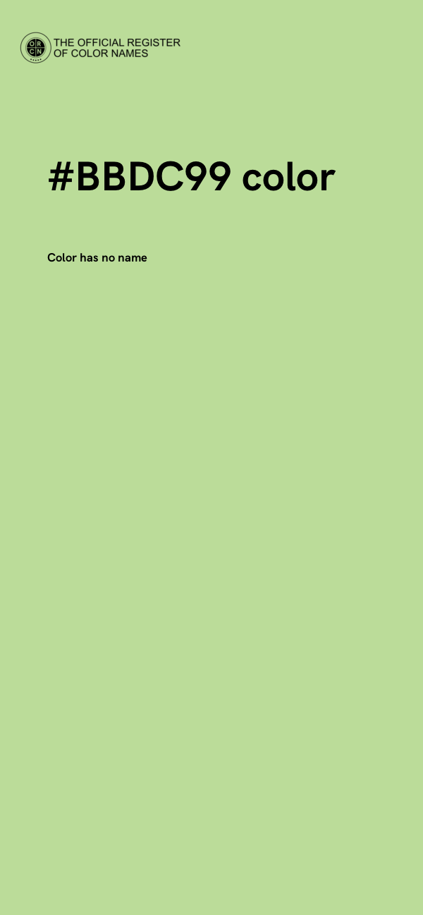 #BBDC99 color image