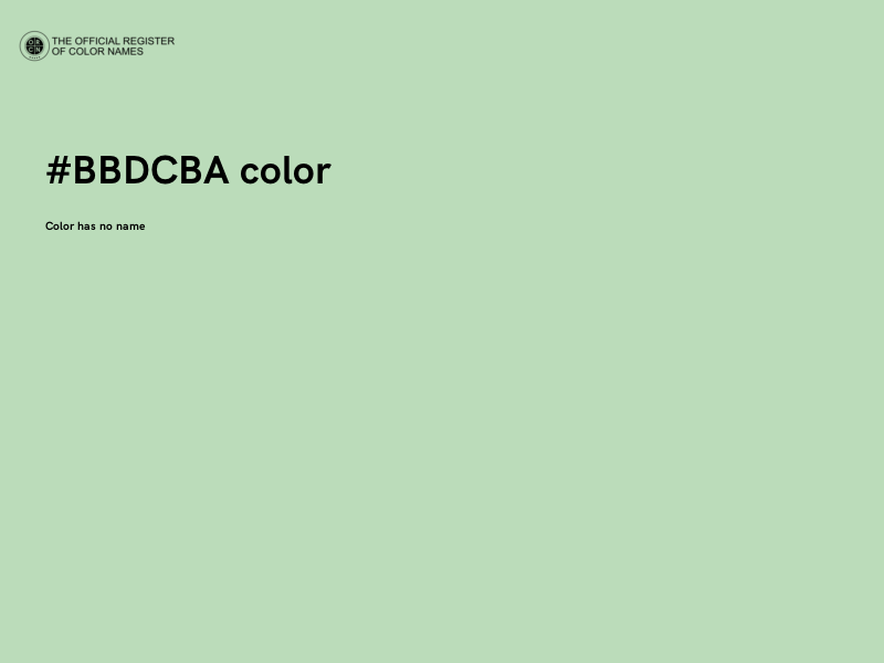 #BBDCBA color image