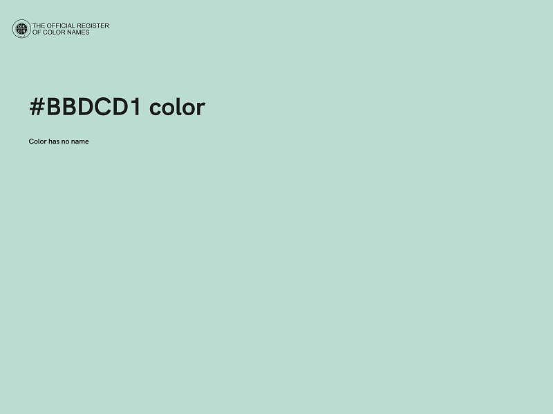 #BBDCD1 color image