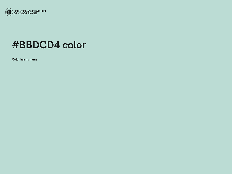 #BBDCD4 color image