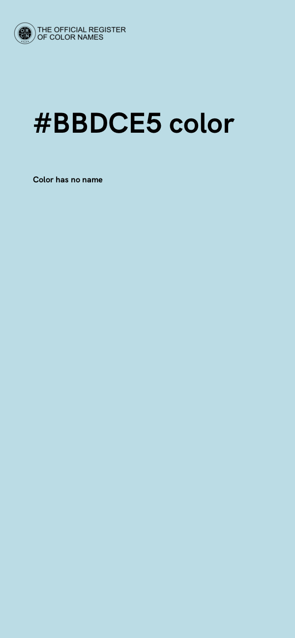 #BBDCE5 color image