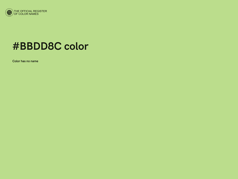 #BBDD8C color image