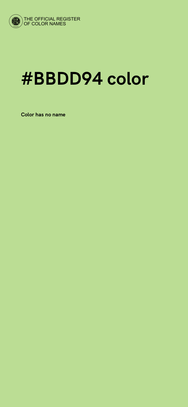 #BBDD94 color image
