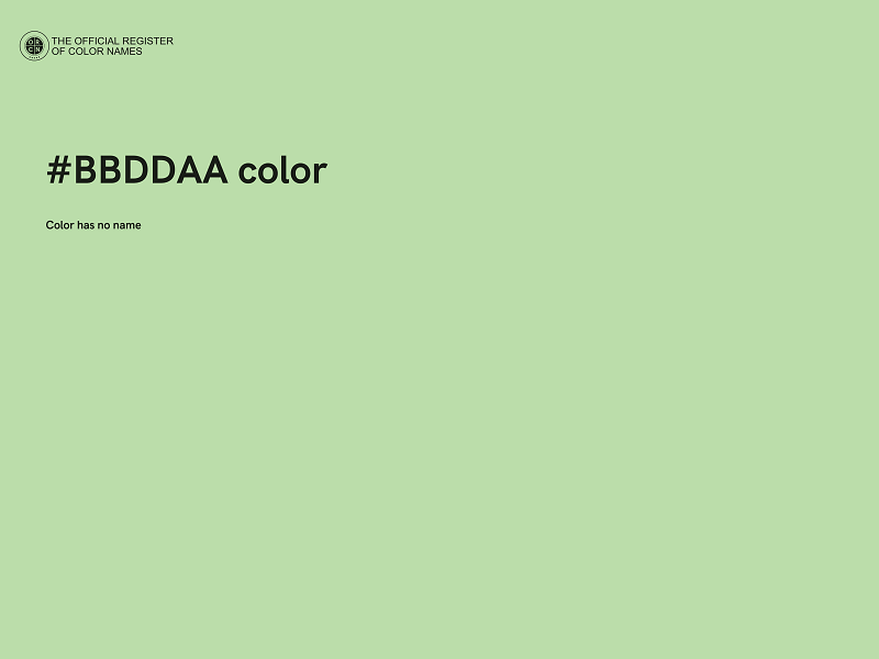 #BBDDAA color image