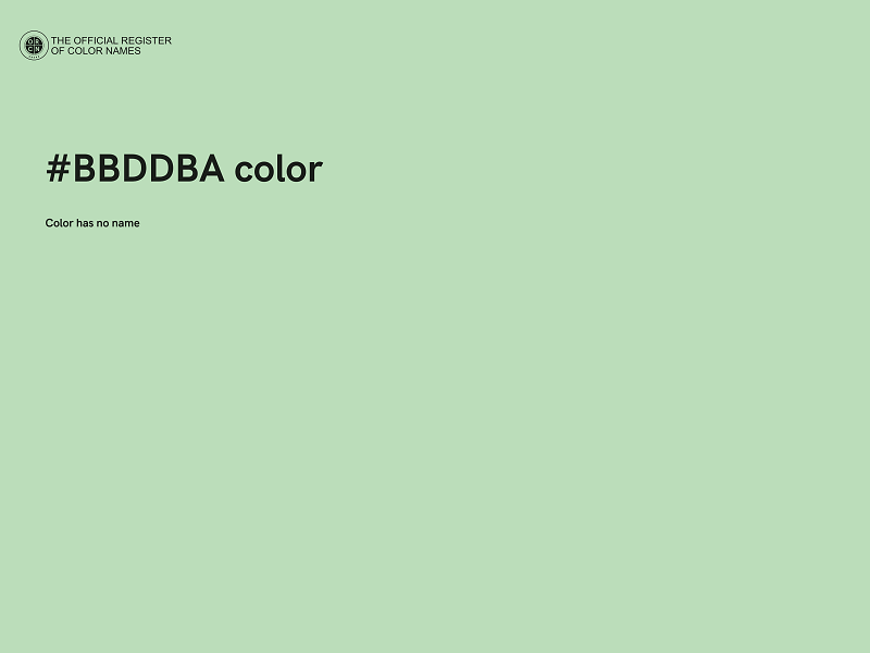 #BBDDBA color image