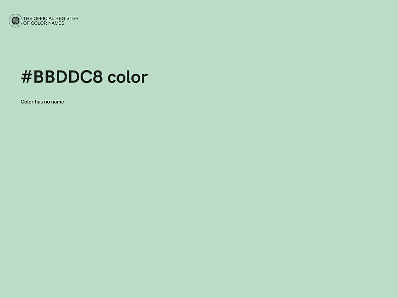 #BBDDC8 color image