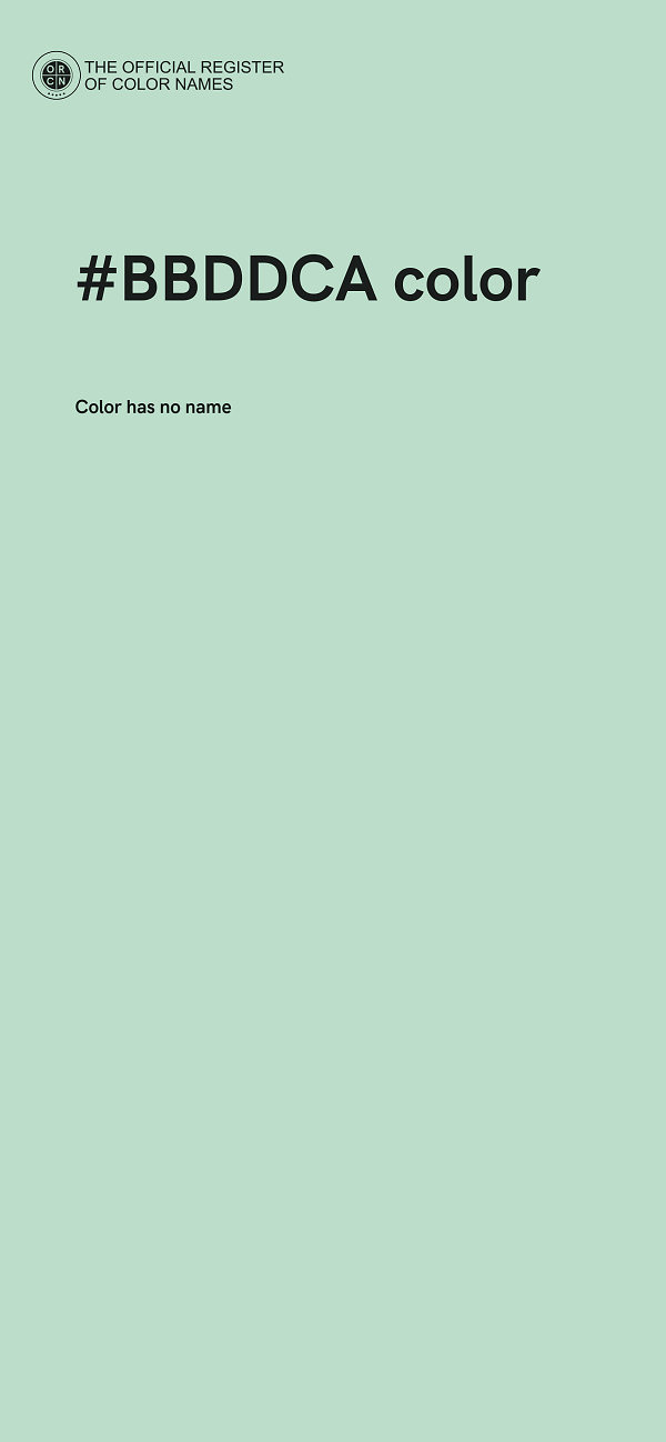#BBDDCA color image
