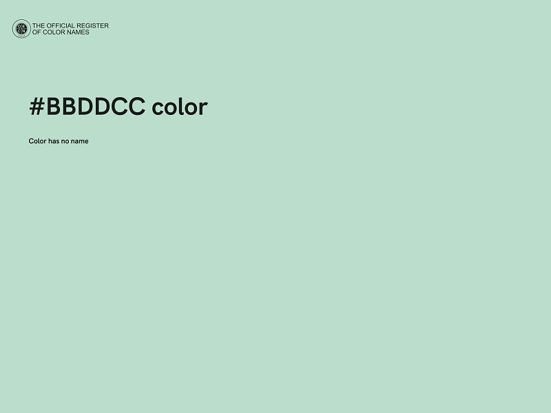 #BBDDCC color image