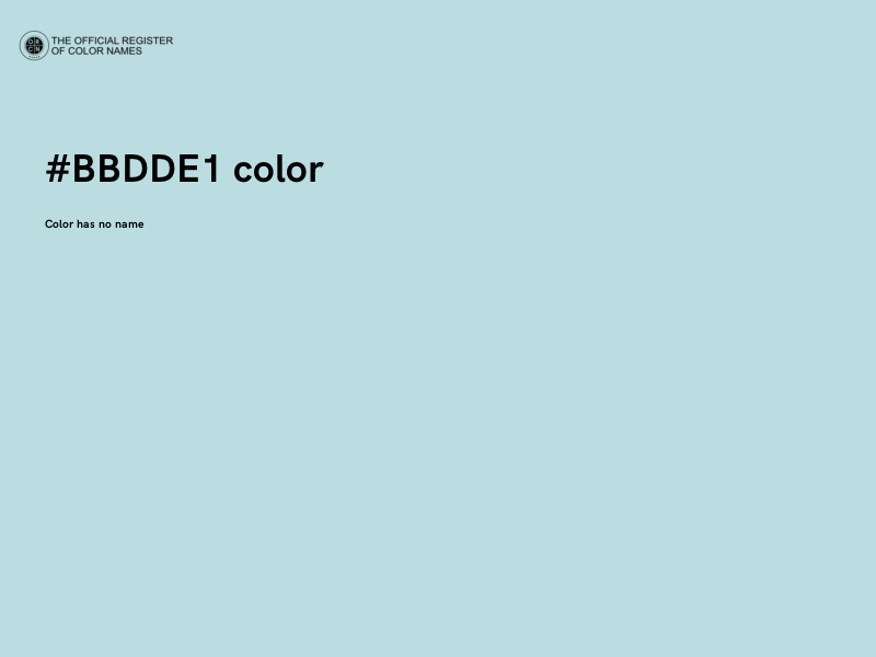 #BBDDE1 color image