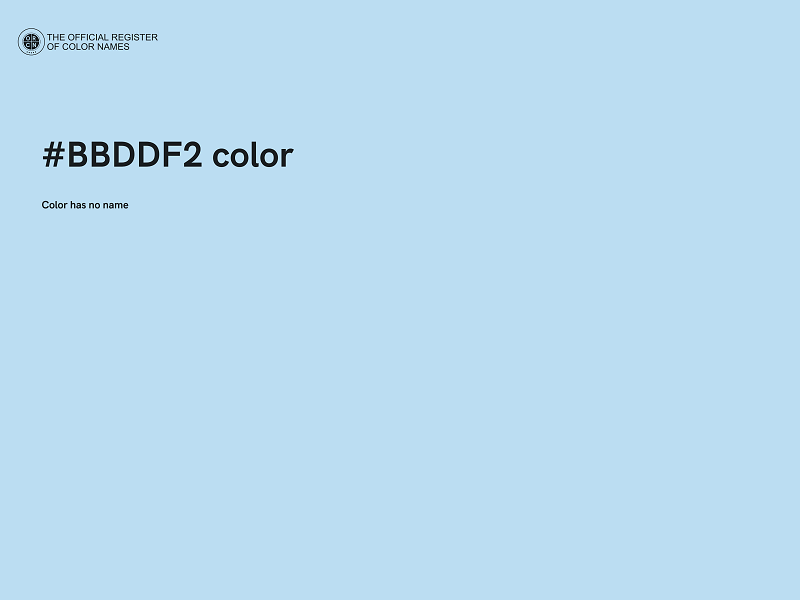 #BBDDF2 color image