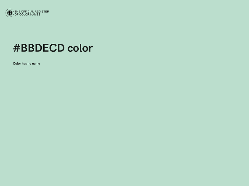 #BBDECD color image