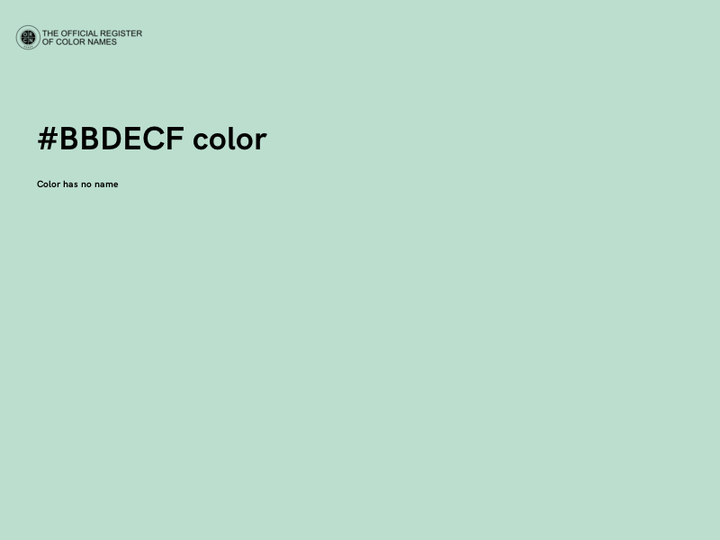 #BBDECF color image