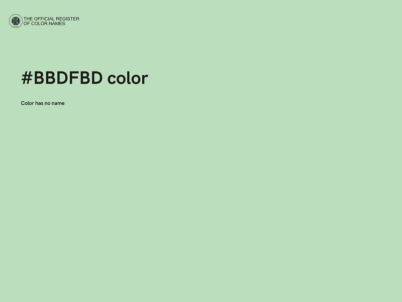 #BBDFBD color image