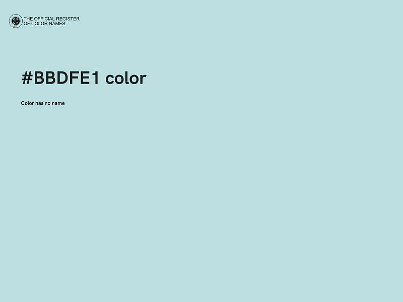 #BBDFE1 color image