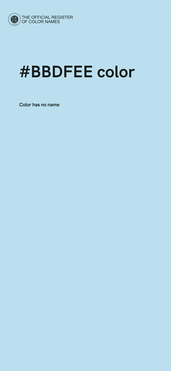 #BBDFEE color image