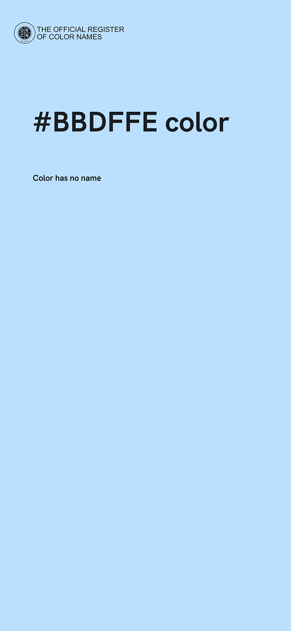 #BBDFFE color image