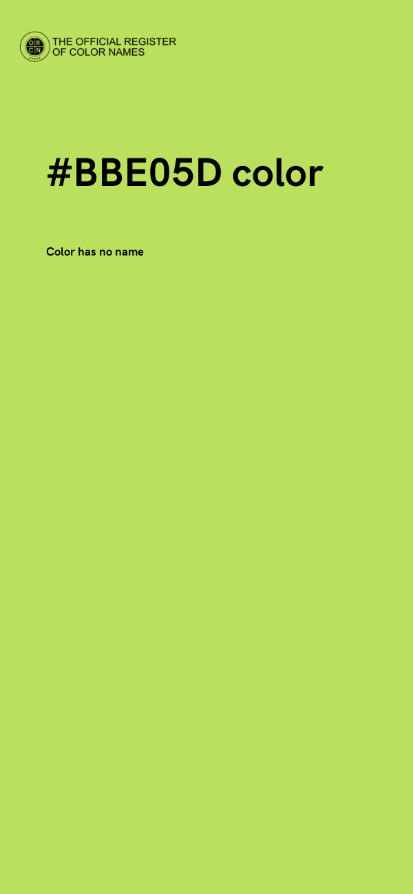 #BBE05D color image