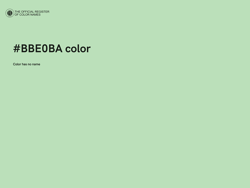 #BBE0BA color image