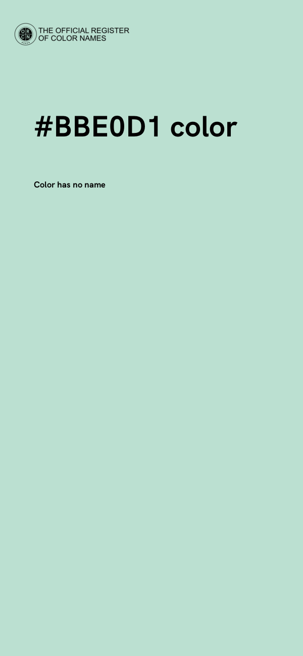 #BBE0D1 color image