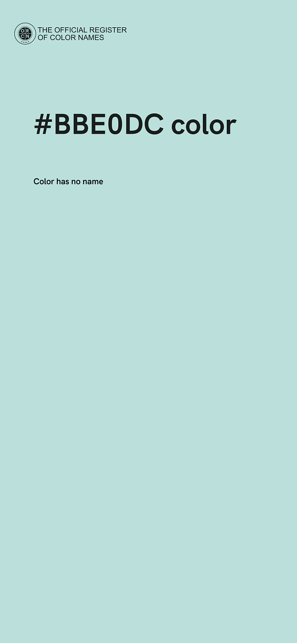 #BBE0DC color image