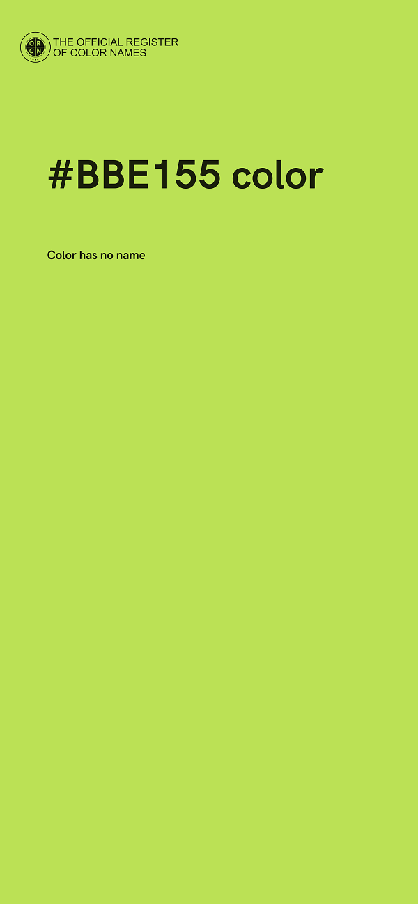#BBE155 color image