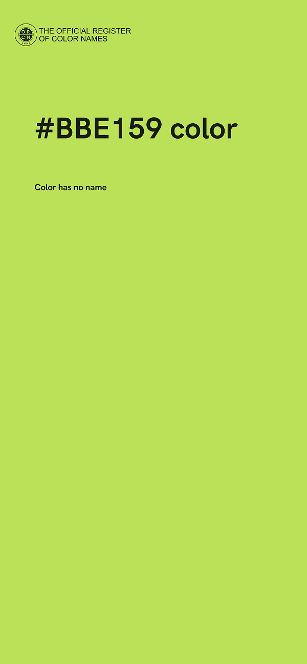 #BBE159 color image
