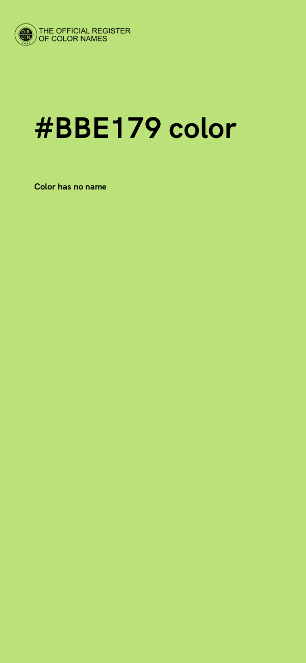 #BBE179 color image