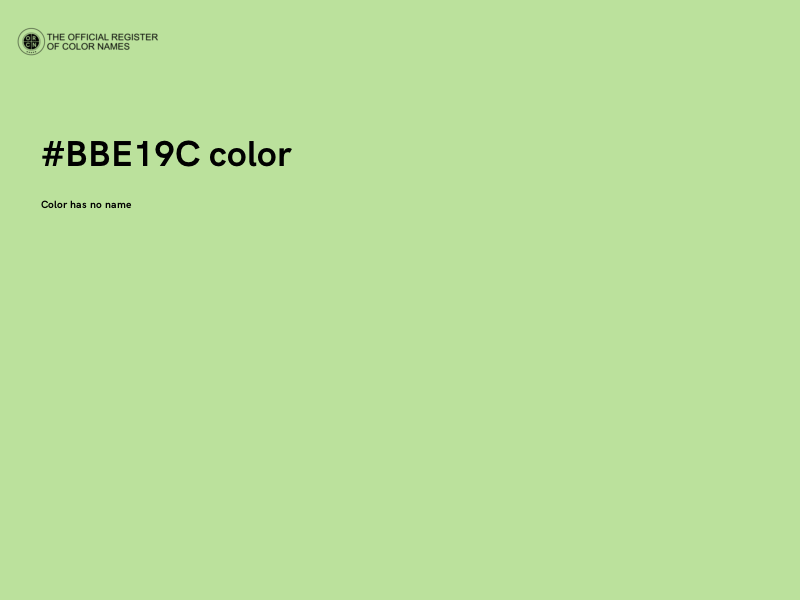 #BBE19C color image