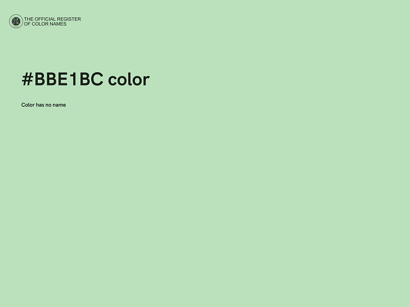 #BBE1BC color image