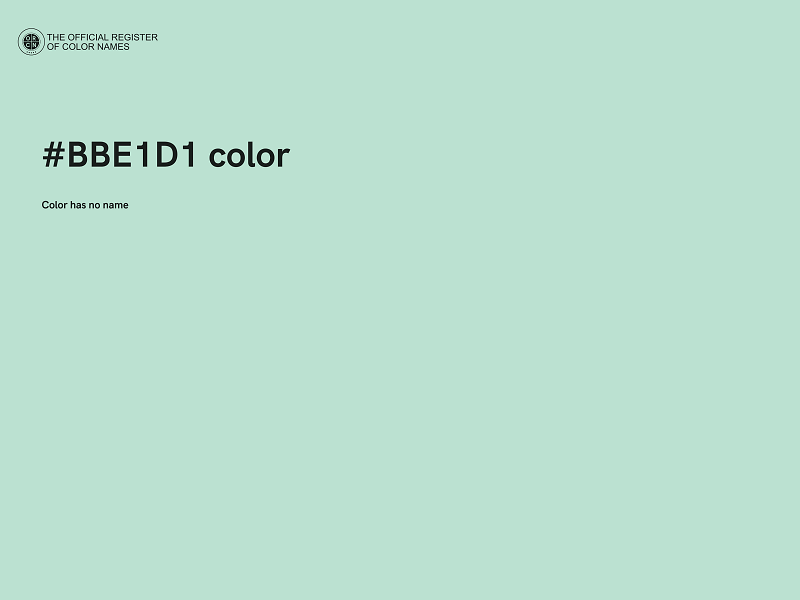 #BBE1D1 color image