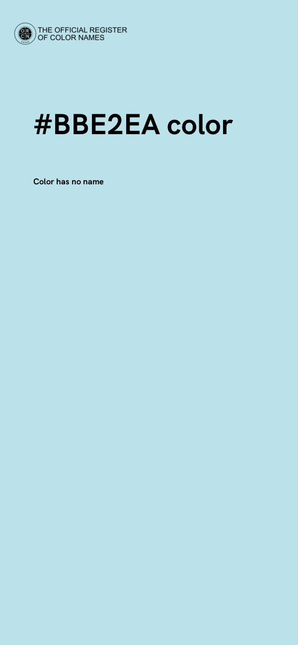 #BBE2EA color image