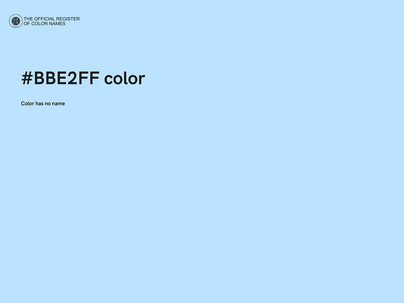 #BBE2FF color image