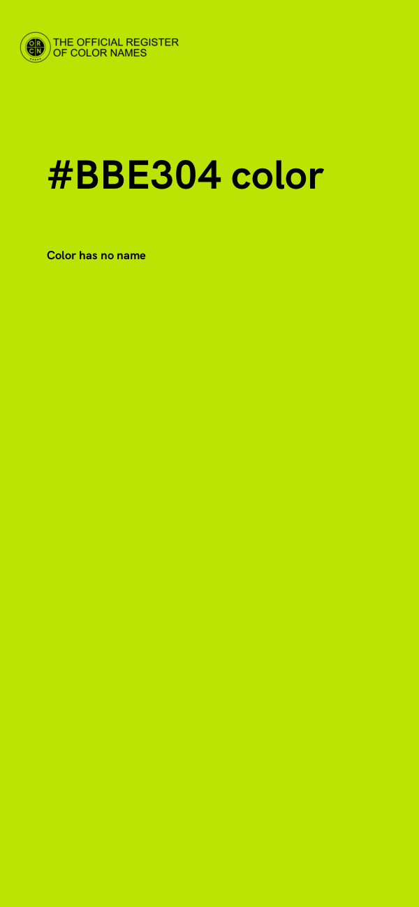 #BBE304 color image