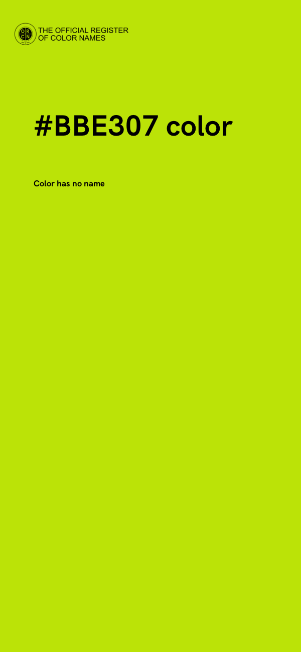 #BBE307 color image