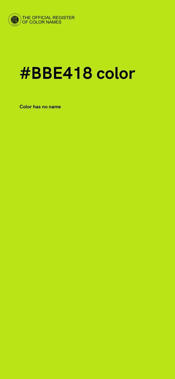 #BBE418 color image