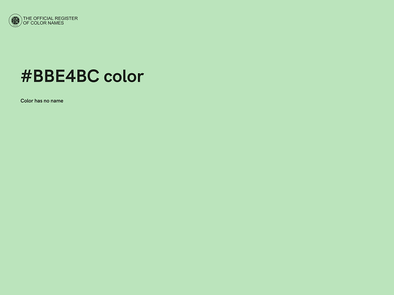 #BBE4BC color image