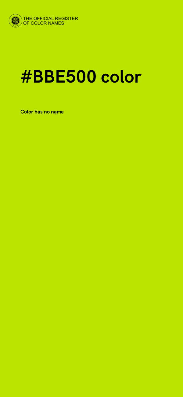 #BBE500 color image
