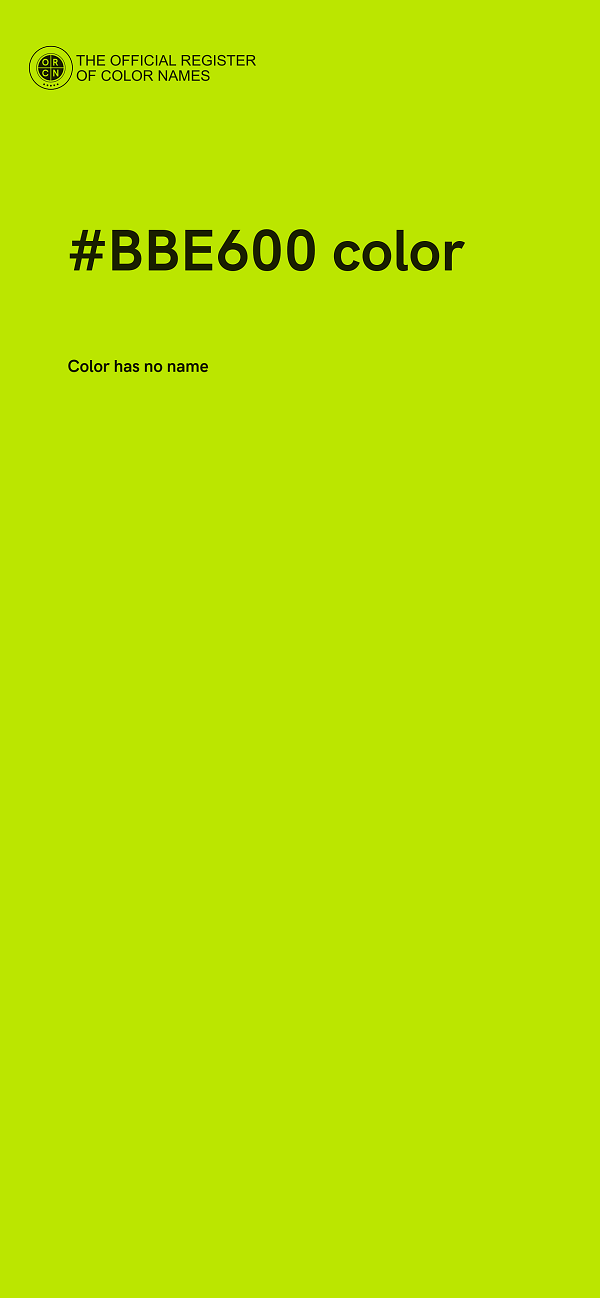 #BBE600 color image
