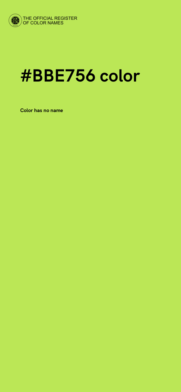 #BBE756 color image