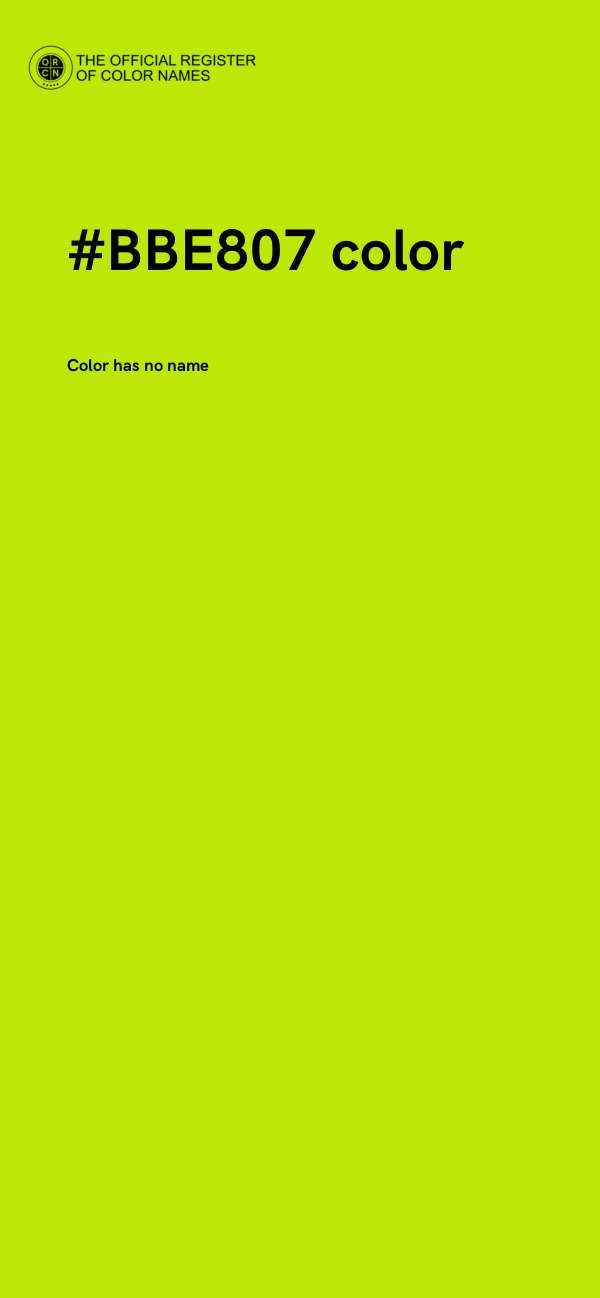 #BBE807 color image
