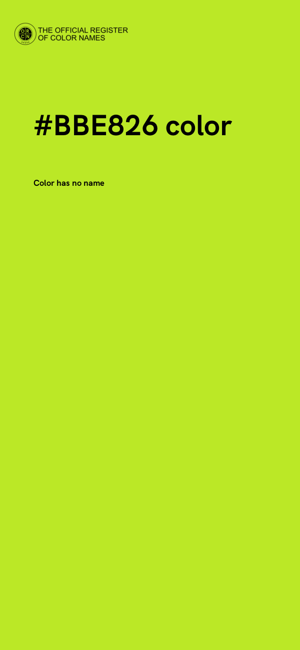 #BBE826 color image