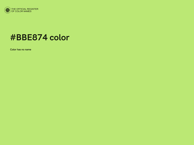 #BBE874 color image