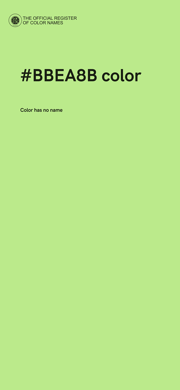 #BBEA8B color image